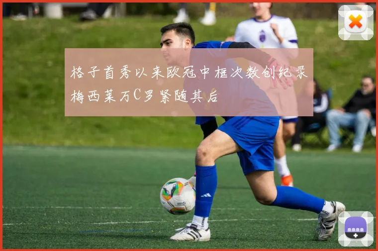 格子首秀以来欧冠中框次数创纪录梅西莱万C罗紧随其后